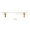 Gliderite Hardware 5-1/16 in. Center to Center Clear Acrylic Cabinet Pull Satin Gold 4718-128-SG-1 - alternate 4
